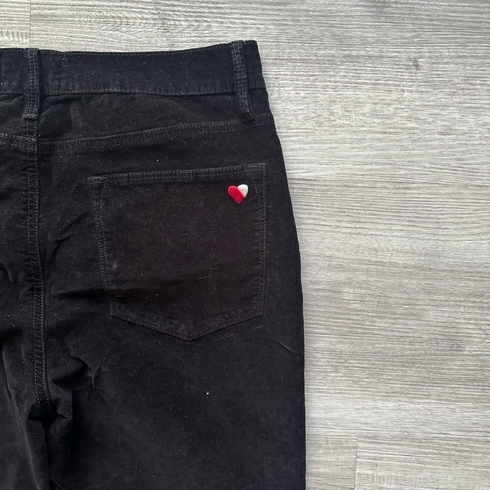 Frame  velvet pants Le High Skinny in Classic Black Sz 29 neutral - Picture 2 of 6